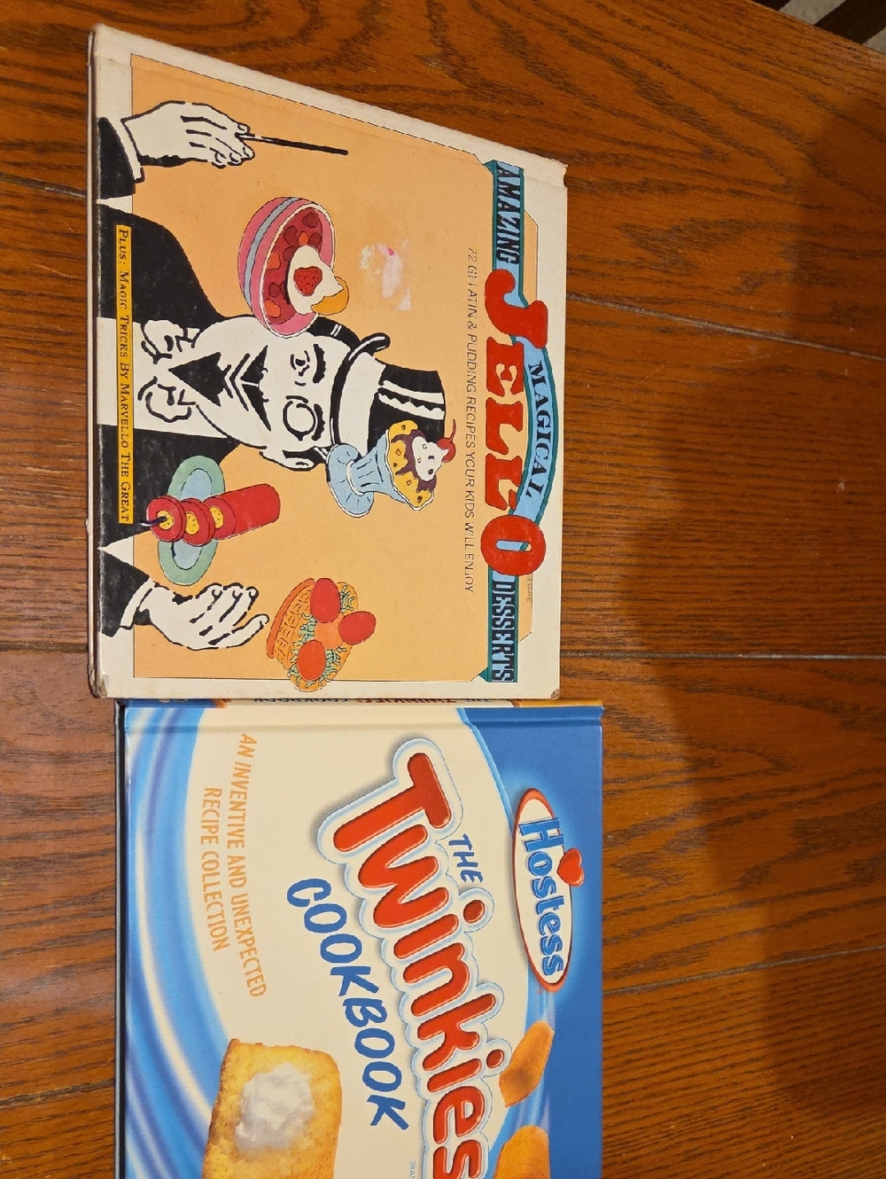 Hostess Twinkies Cookbook & Magical Jello Recipes Set - Blue & Peach Covers